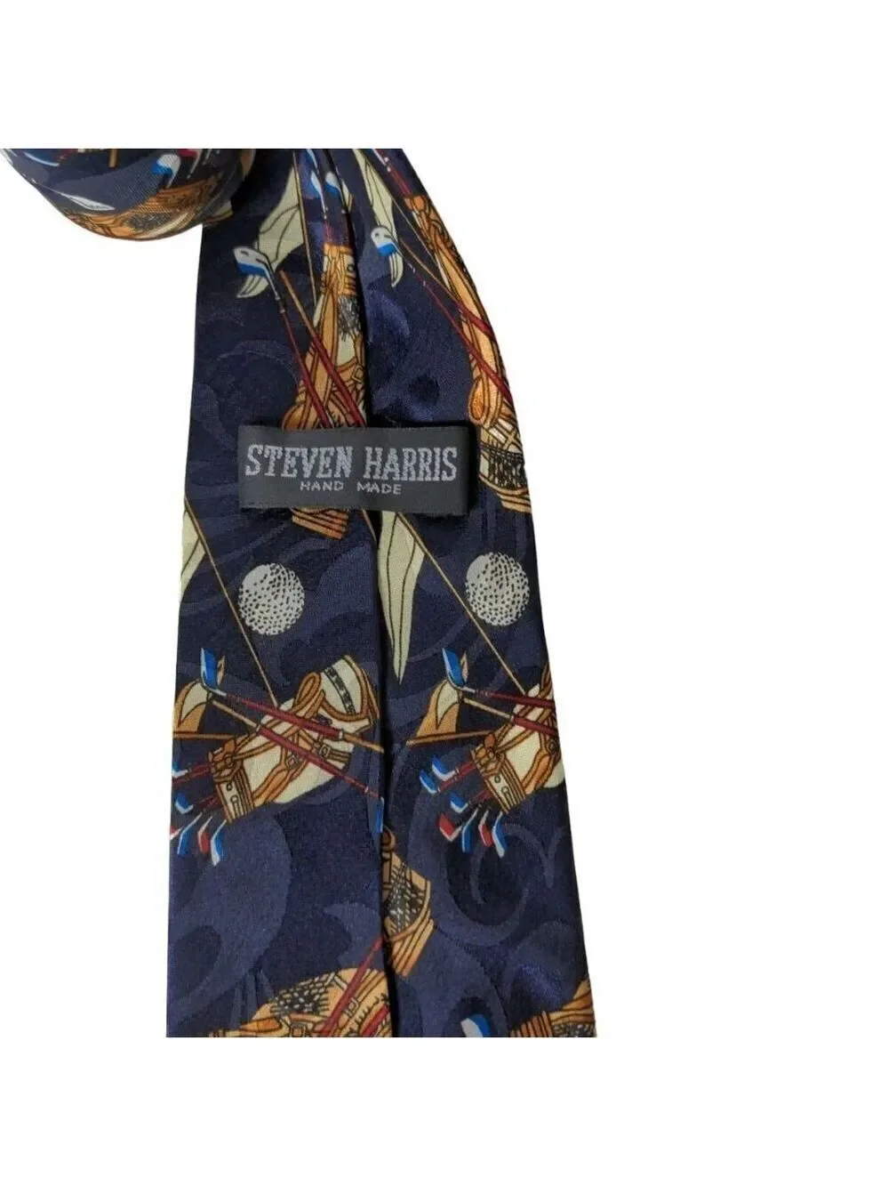 Steven Harris Golf Bag Clubs Driver Novelty Necktie